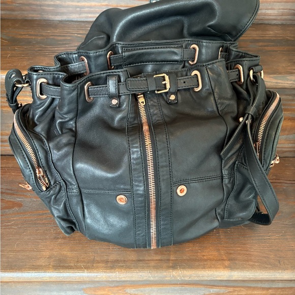 Alexander Wang Black Backpack with Rose Gold Accents - Picture 2 of 11